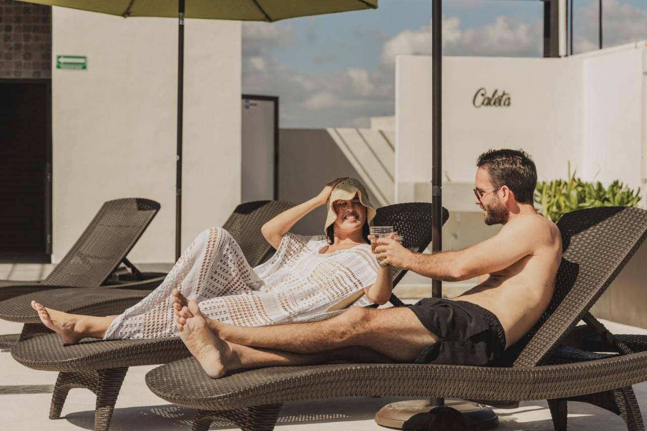 Caleta Hostel Rooftop & Pool Κανκούν Εξωτερικό φωτογραφία