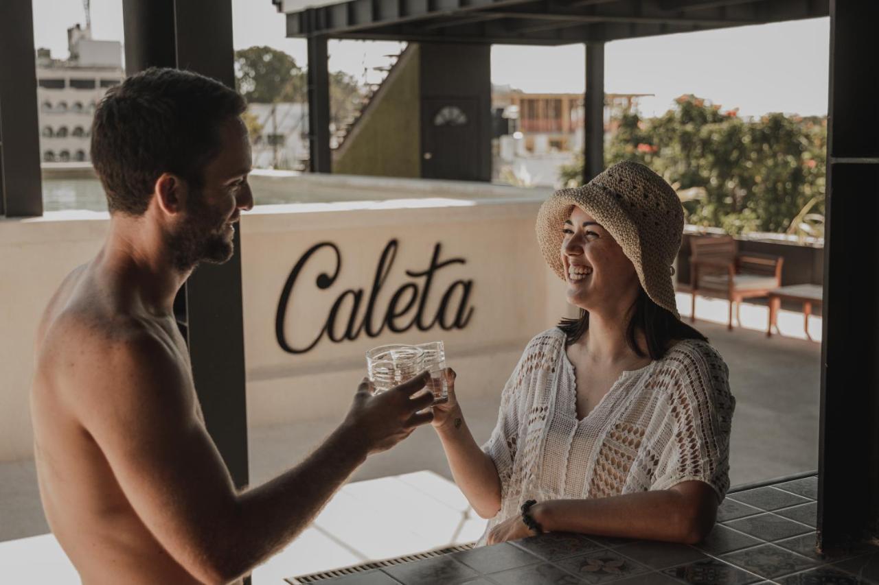 Caleta Hostel Rooftop & Pool Κανκούν Εξωτερικό φωτογραφία