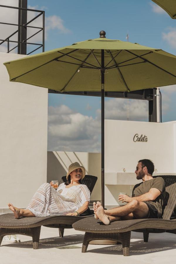 Caleta Hostel Rooftop & Pool Κανκούν Εξωτερικό φωτογραφία