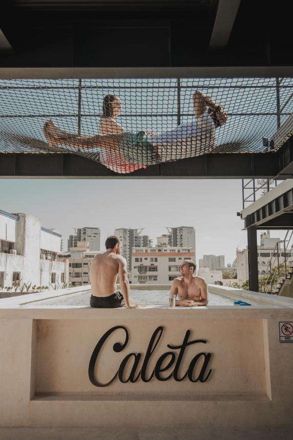 Caleta Hostel Rooftop & Pool Κανκούν Εξωτερικό φωτογραφία